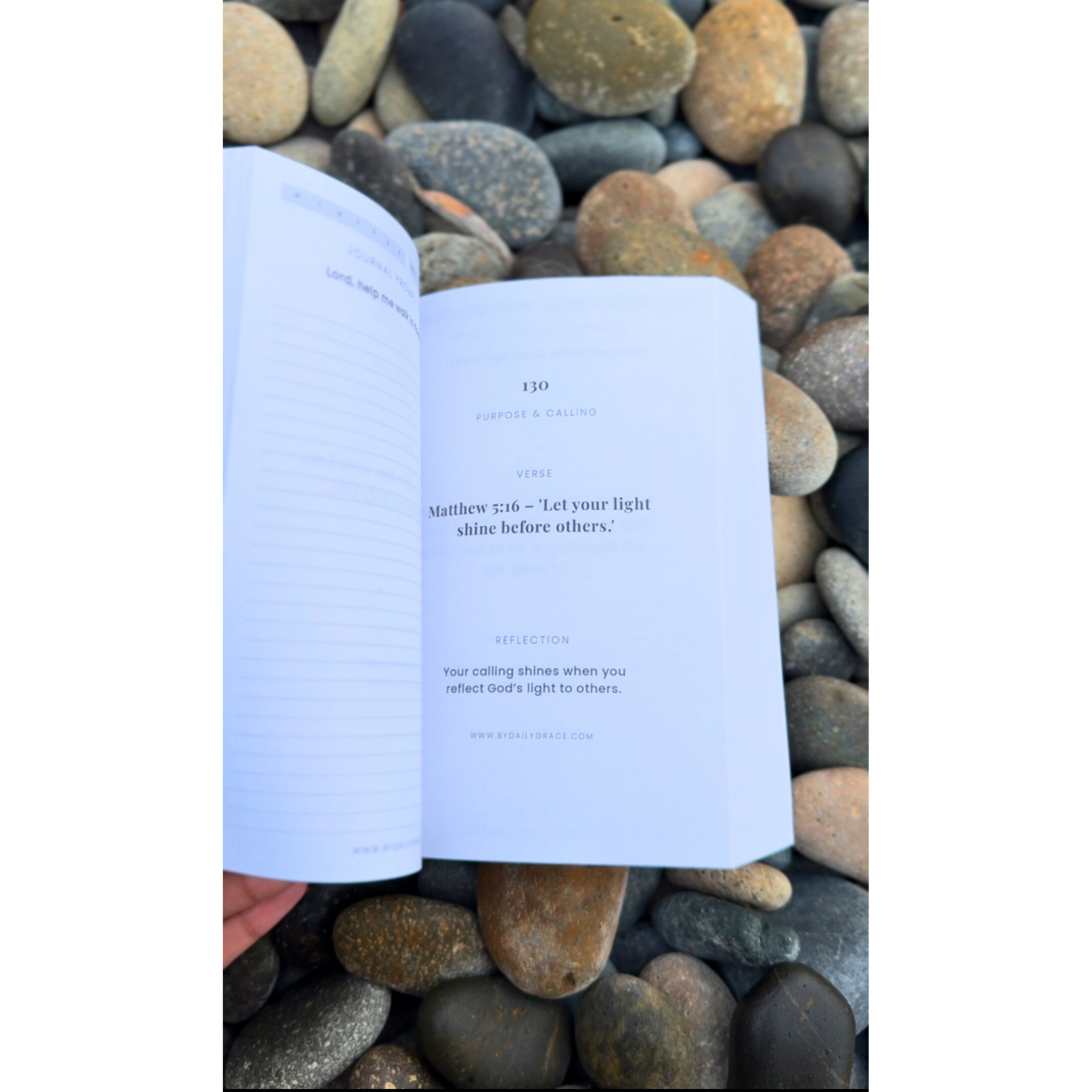 By Daily Grace: 365-Day Bible Verse Devotional & Journal